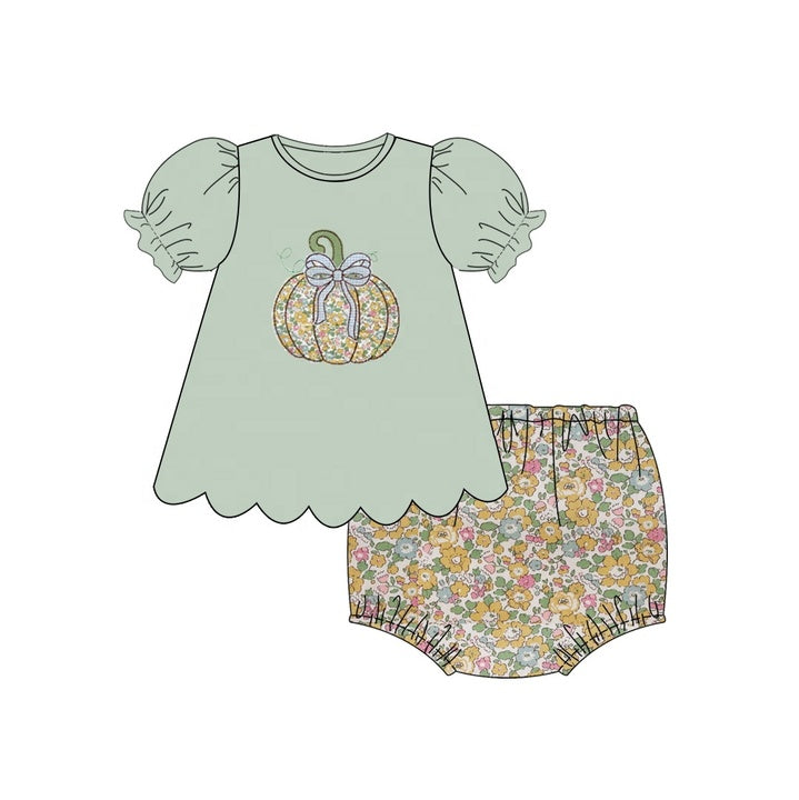 Puresun Newest Halloween Kids Clothes Big Pumpkin Appliques Children Boutique Clothing Jogger Pants Baby Girl Clothing