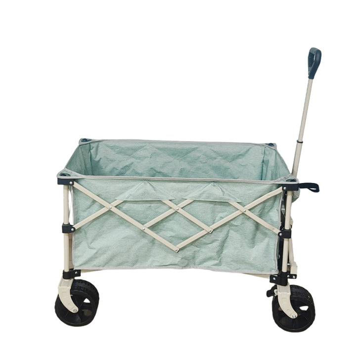 Outdoor Multipurpose Folding Wagon Cart Heavy Duty Collapsible Utility Material Easy-Fold Storage Wagon Hand Trolley Cart