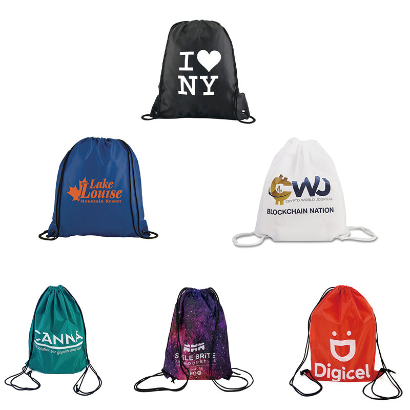 High Quality Polyester Sport Drawstring Backpack Drawstring Swim Bags with Logo