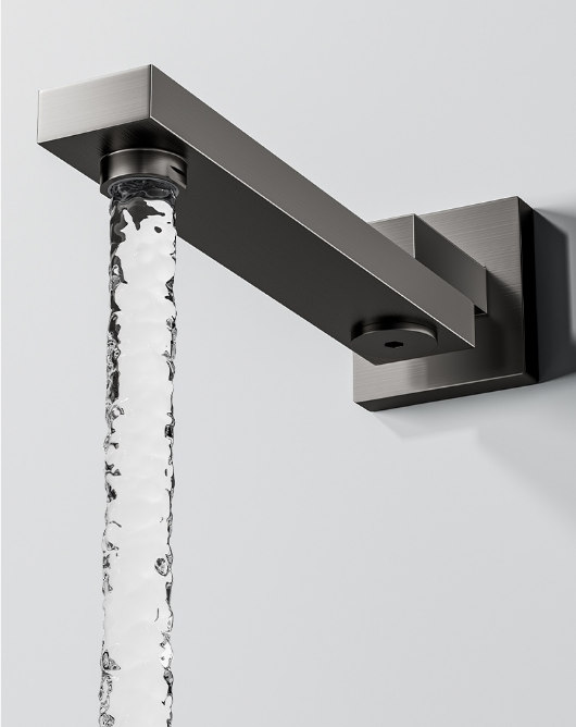 Thermostatic Bathroom Black Shower Set 4 Functions Rainfall Shower Head Led Ceiling Mounted Bath Shower Faucet System