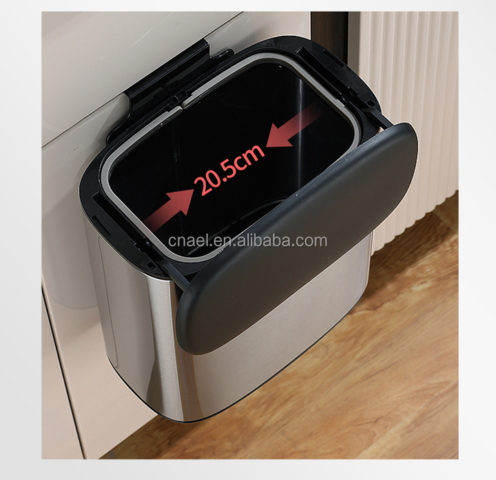 Wholesale Large Household Kitchen Waste Bins Multi-Functional Wall-Mounted Trash Can