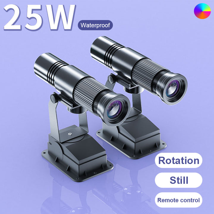 Waterproof Outdoor Led Projector IP67 HD Advertising Light for Custom Logo Gobo Projection on Store Signage