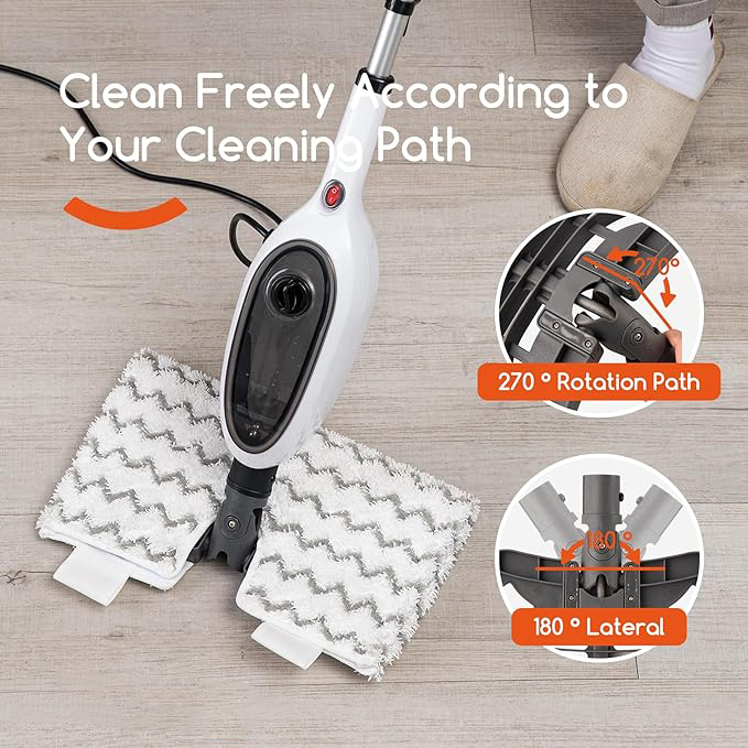 Hot Sale 10-in-1 Wireless Electric Floor Steam Mop Multi-Function Household Cleaner for Carpet Product for Quick Cleaning