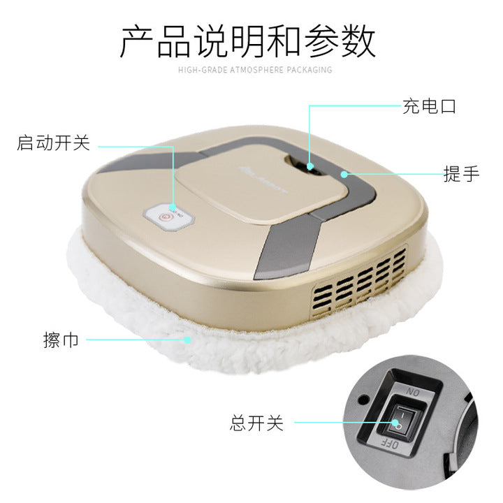 Cross-Border Washing All-in-One Machine Household Wireless Sweeping Automatic Cleaning Three-in-One Electric Mop