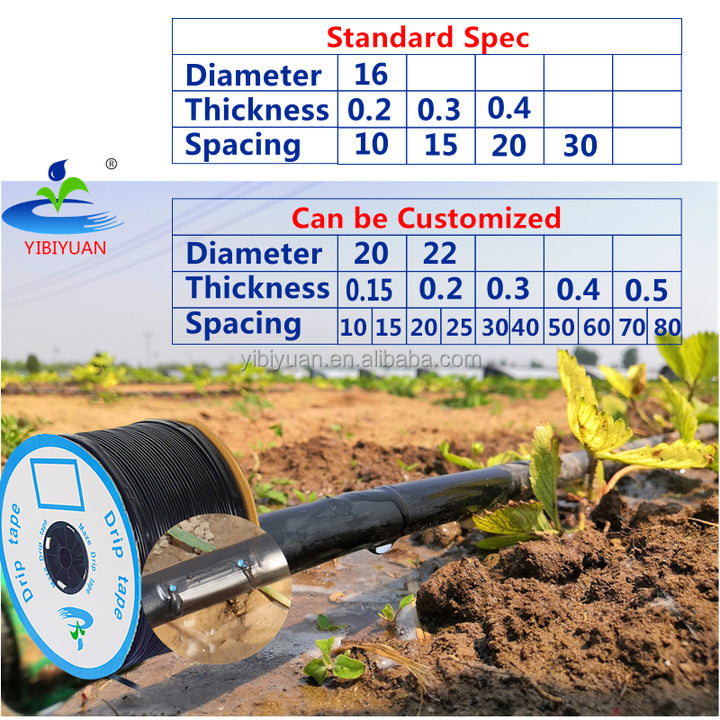 Drip Tape Irrigation 16mm Farm Cinta De Riego Por Goteo Agriculture Drip Irrigation System Kit for 1 Hectare