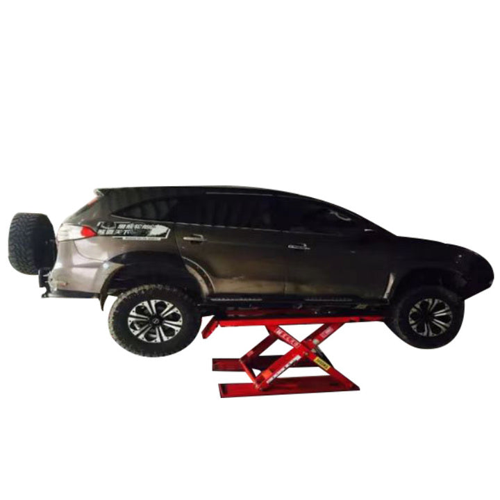 Low Profile Hydraulic Scissor Car Lift Platform Car Repair Shop Equipment