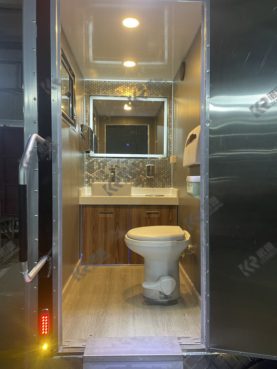 Portable Prefab Rent Outdoor Restroom Trailer Mobile Toilet Portable Restroom Shower Toilet Trailer for Sale