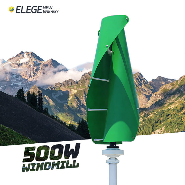 Elege Vertical Wind Turbine 2KW 3KW 5KW Mini Windmill Mills Naturl Renewable Free Energy Power Hybrid Eolica Generator System