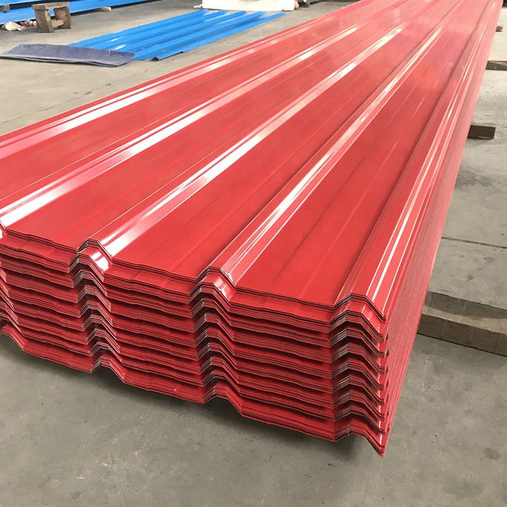 Factory Price Prepainted Galvanized Color Coated Iron IBR Steel Roofing Sheets for Uganda