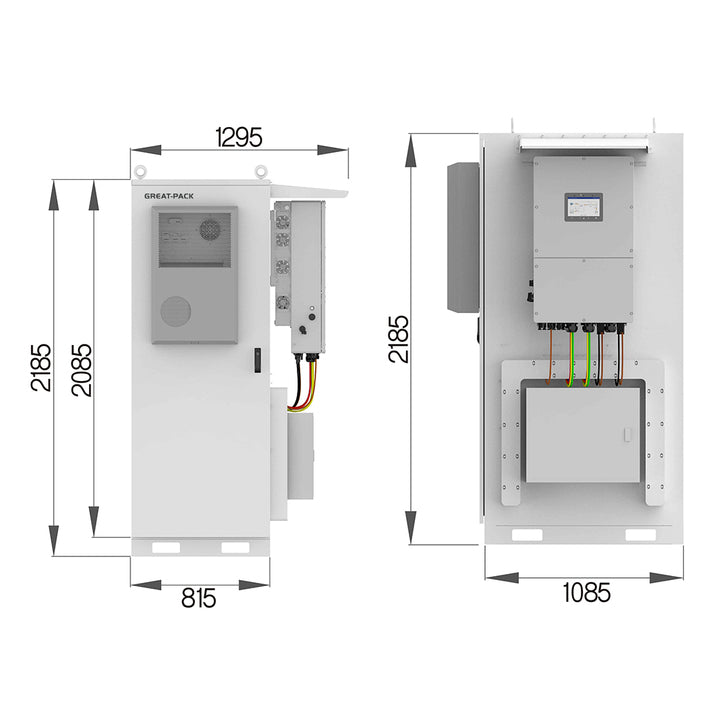Industrial Commercial Air Cooling 50kw 112kwh Lifepo4 Battery Cabinet LFP Battery Container Bess Solar Energy Storage System