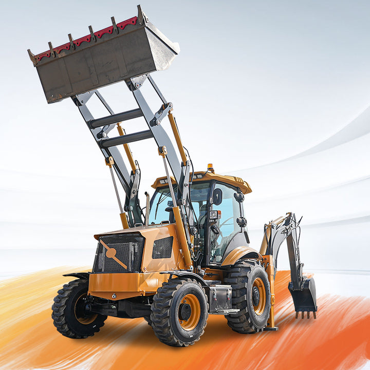 Free Shipping Retroexcavadora Cheap Small Backhoe Loader with Cab CE EURO 5 EPA Backhoe Excavator Loader 4x4 Backhoe Loader