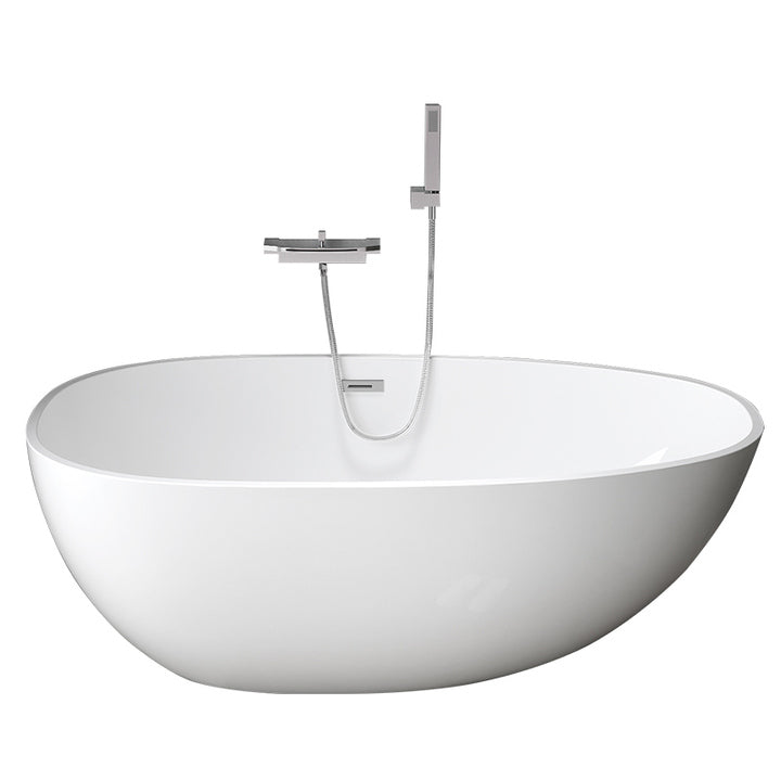 Luxury Modern Cheap Egg Shape Soaking Virgin Acrylic Free-Standing Seamless White Bathroom Bathtub Baby and Shower