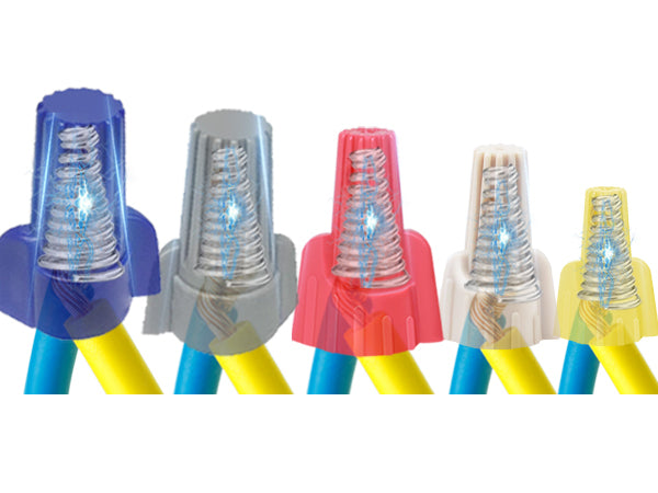 HUASU 100pcs HP11 Yellow Easy Outdoor Seal Elec Easy Twist on Application Wire Connectors Waterproof Nuts