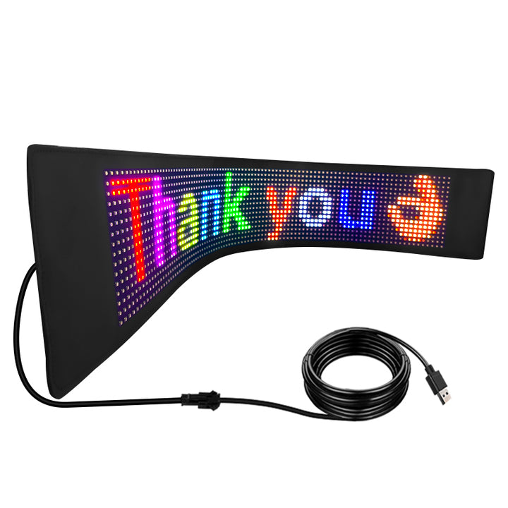 Smart APP Led Flexible Film Display Screen Car Rear Window Advertising Light Led Display Sign Board LED Matrix Panel Car Sign