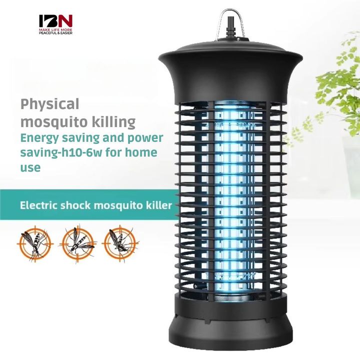 6W Indoor Electric Shock Mosquito Killer Lamp Household Light Wave Insect Trap Bug Zapper Device Electric Shock Bug Zapper