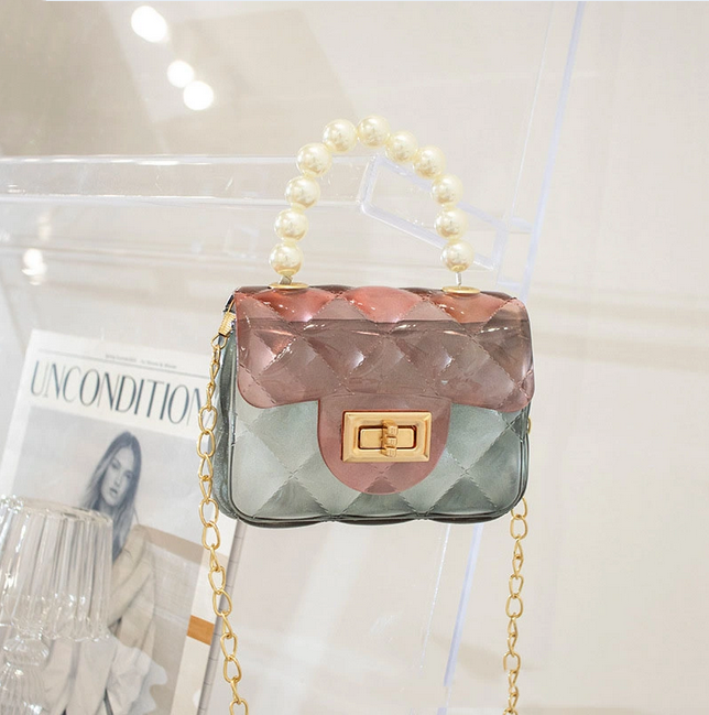 Candy Kids Crossbody Handbag Luxury Designer Mini Pvc Jelly Purses& Bags Hand Purse Little Girl Jelly Purses Bag Shoulder Bag