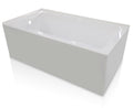 Simple Bathroom Shower Enclosure Adults Apron Soaking Bathtub Shower Room White Acrylic Bath Tub