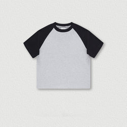 ET-081 Custom Baby Clothes Unisex Toddler Clothing Kids Bamboo Shirt Solid Oversized Tshirt Baby Boys and Girls' t shirt