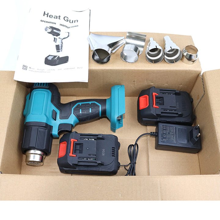 21V Adjustable Electric Heat Shrink Gun Industrial & DIY Grade Battery Powered Hot Air Gun with Digital Display