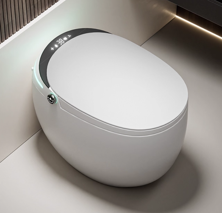 Modern Colorful Ceramic One-Piece Bidet Electric Black Smart WC Elongated Automatic S-trap Dual-Flush Bathroom Accessory