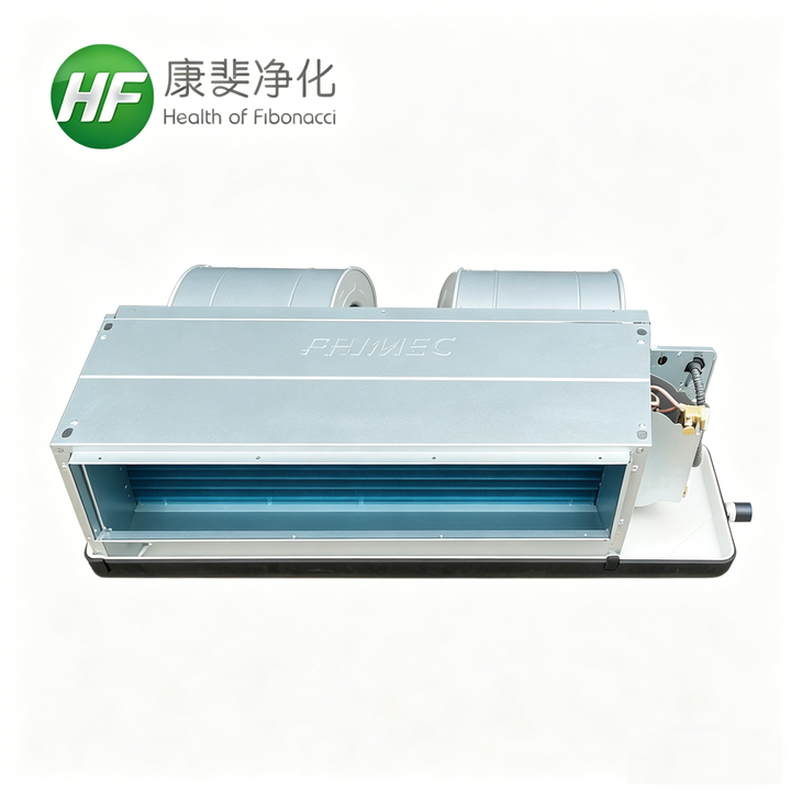Luxury Horizontal Concealed Ducted Fan Coil Unit 2 Pipe 4 Pipe Hydronic Water Cooling Heating FCU HVAC System