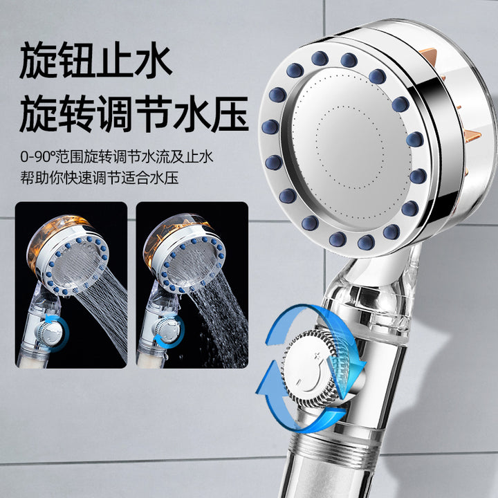 Multi Water Outlet Mirror Shower Head Wall Mounting Design for Home Bathroom Faucet Pressure Boosting Hand Shower Switch Modern