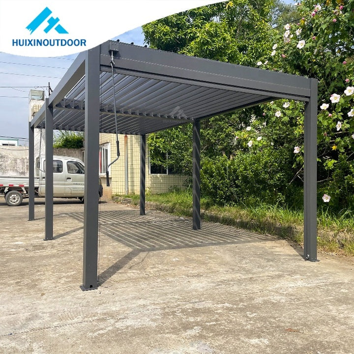 Waterproof Aluminum Louver Summer Vintage Pergola Portable Backyard Patio Nature 15 Year Guarantee UV Protection