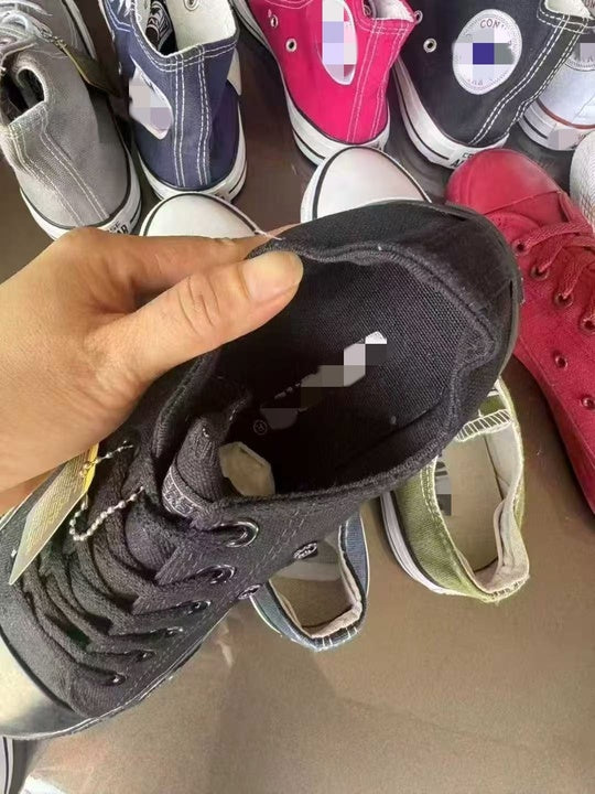 Men's and Women's Mixed Canvas Shoes New Soft Sole Single Shoes Big Size Board Shoes Mixed Design Wholesale