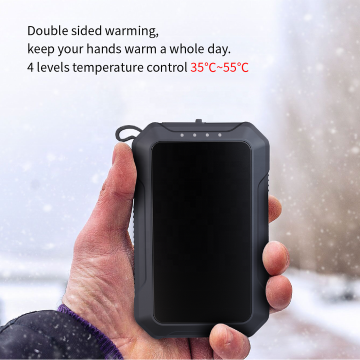 10000 MAh Capacity Hand Warmer Reusable Power Bank Electric Portable Heater Mobile Phone Charger USB Rechargeable