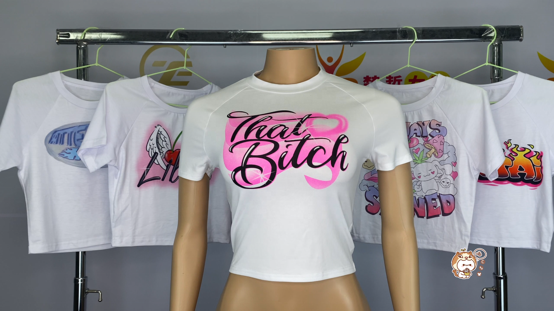 Summer 2023 women's t-shirts  Wholesale O-neck Graphic tees Short Sleeve Crop Top Spirit T shirts for women