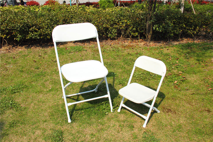 Wholesale Outdoor Furniture Lightweight Plastic Garden Wedding Banquet Restaurant White Folding Chairs for Events and Party