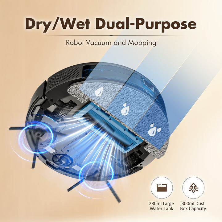 Hot Selling Self Empty Station Multi Floor Cleaning Laser Navigation Custom Mapping Hard Floor Carpet Robot Vacuum Cleaner