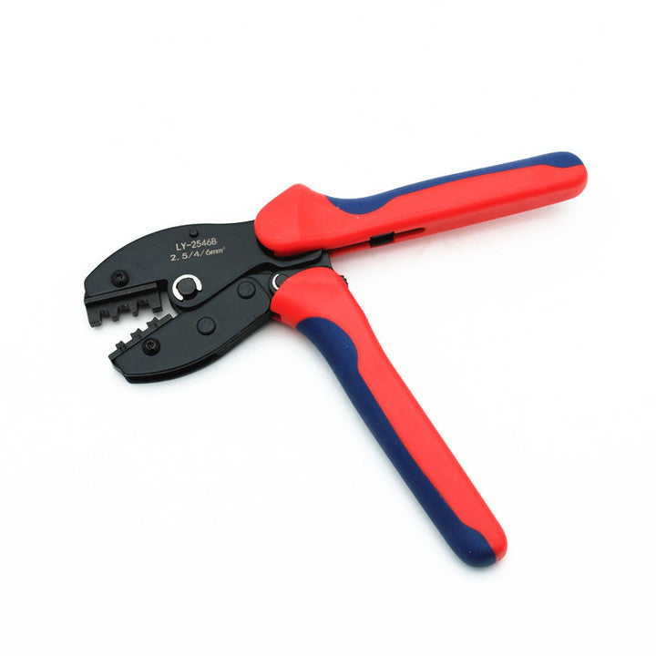 YTH MC4 Solar Crimping Tool Ratchet Wire Crimper for Solar Panel Connectors Crimping Pliers with TPR PP Handle