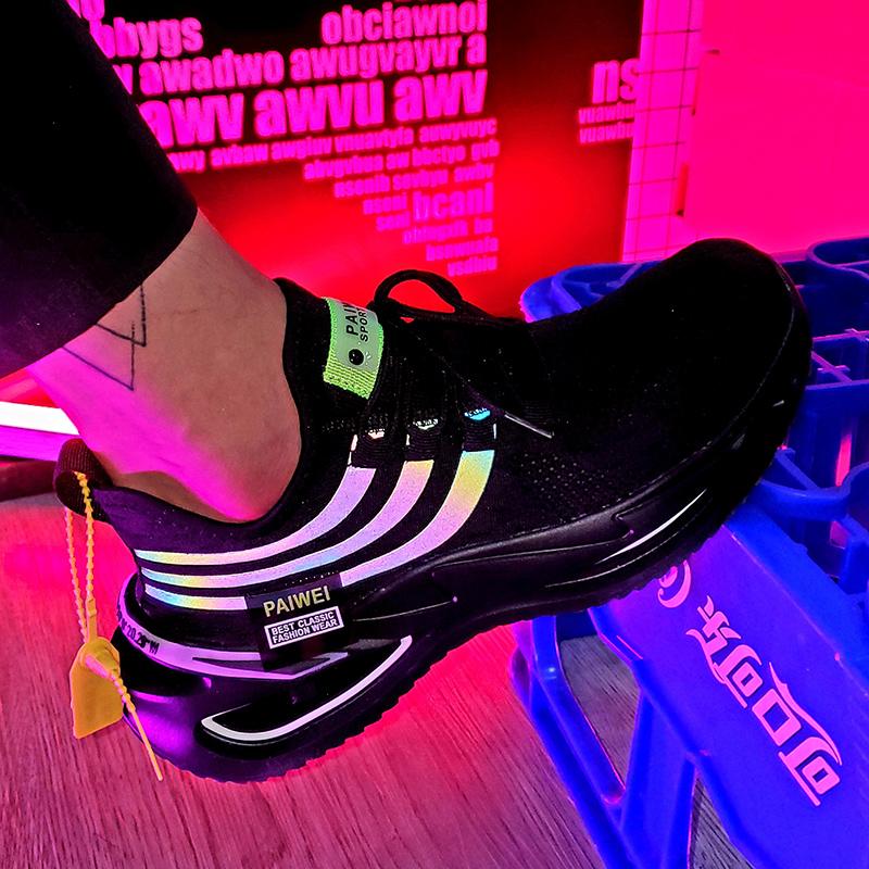 hot new lightweight platform sneakers men shoes blue fashion trend luminous comfortable walking casual mens gym shoes