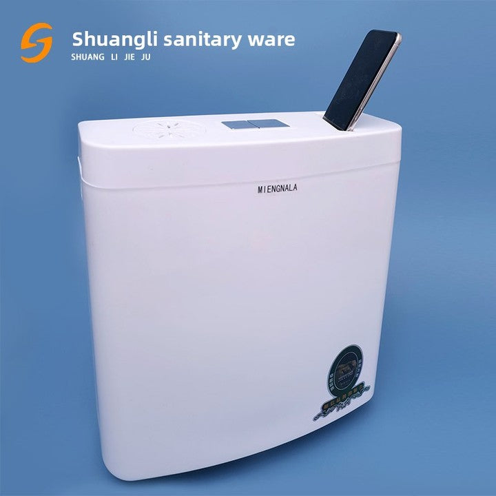 Modern Minimalism Polypropylene Hand-pressed High Pressure Wall Hanging Squatting Toilet Flush Water Tank