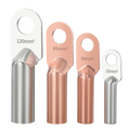 DT Copper Cable Lugs Electro Tinned Copper Tubular Cable Terminals Cable Connectors for Electrical Wiring and Power Distribution