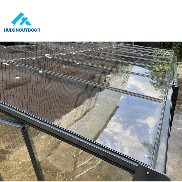 Resistant to Wind Snow Stormproof Strong Rubber Seal System Tempered Glass Aluminium Frame Garden Greenhouse