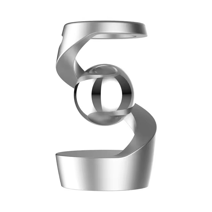 Desktop Kinetic Fidget Spinner Toys Metal Suspended Ball Rotating Gyro Decompression Stress Relief Toys Novelty Gift for Adults