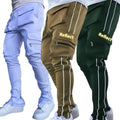 2022 Sports Top Mens Stretch Sweatpants Slim Solid Color Gym Pants Jogger Reflect Running Training Jogging Pants Man