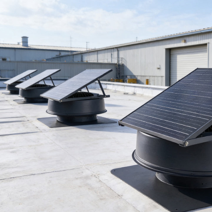 40-100W Smart Roof Vent Solar Energy Greenhouse air Extractor Ventilation Electric Exhaust Fan Home Attic Industrial Solar Fan
