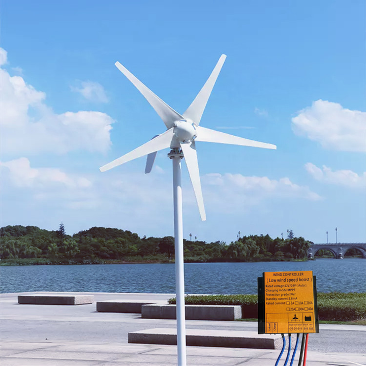 Elege 1kw Mini AC Axis Home Power Generator Controller Low Speed 1000w Wind Turbine Fan for Home Windmill Use