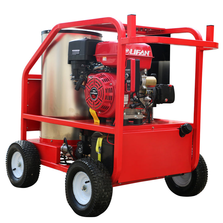 Movable High Pressure Cleaner Car Washer Hot and Cold Water Pressure Washer with Castors