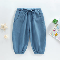Children Pants Kids Pants Children Loose Casual Patchwork Trousers Girls Kids Oversized Pants