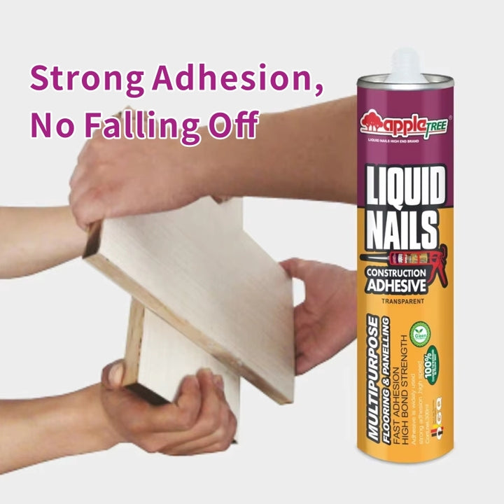 Clear Transparent Synthetic Rubber No-Nail Liquid Glue for Wall Tile Construction Waterproof Woodworking Packing Transportation