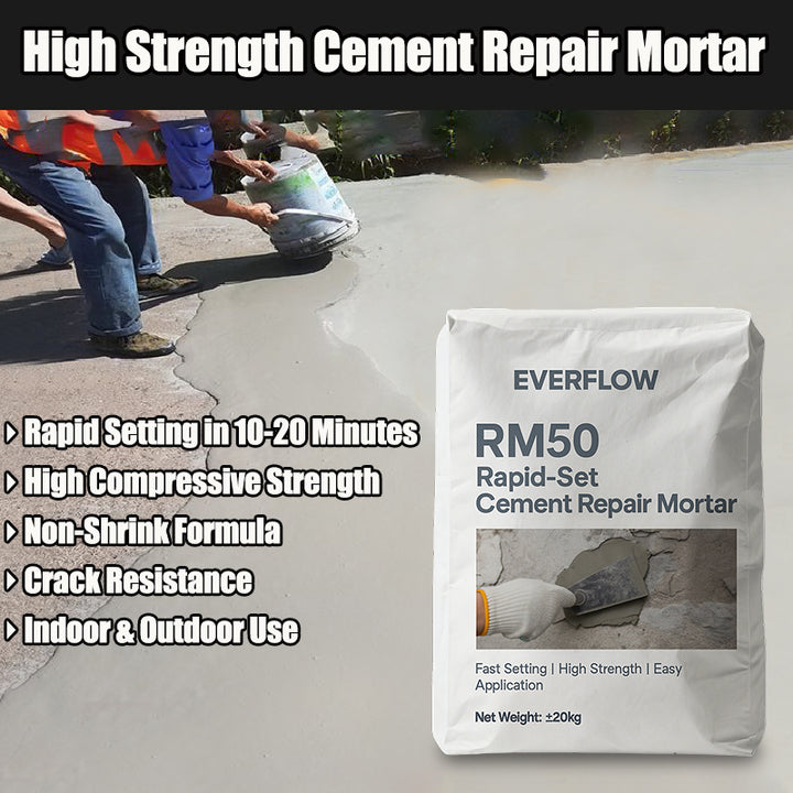Waygo Cement-Based Repair Mortar for Cracks and Surface Defects in Concrete Structures