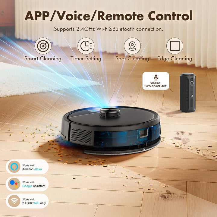 Hot Selling Self Empty Station Multi Floor Cleaning Laser Navigation Custom Mapping Hard Floor Carpet Robot Vacuum Cleaner