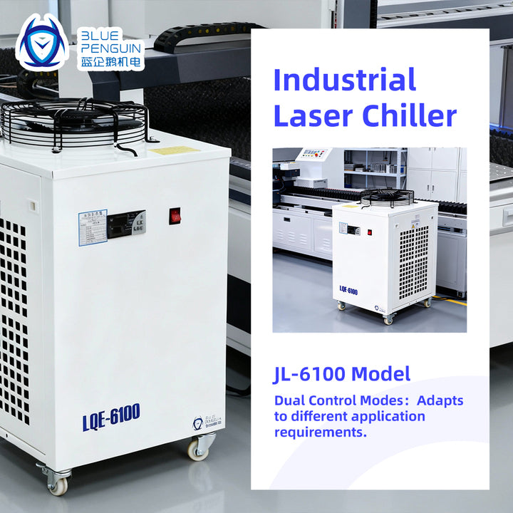 Best Seller 1.3HP Efficient Laser Chiller Blue Penguin Industrial Water Cooler for Brazil Market Factory Direct