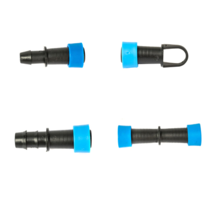 Drip Irrigation Fittings Drip Line Tape Pipe Connector 16mm Micro Irrigation Tape Fittings Pe Mini Valve