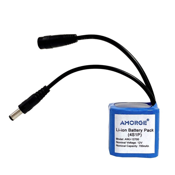 Amorge Light Small Cost 12V 700MAH 4S1P Rechargeable Battery Pack