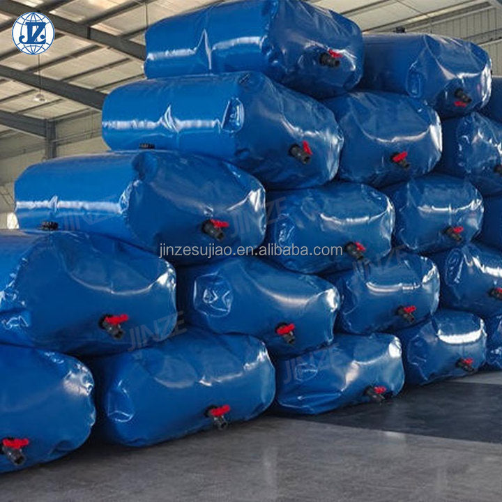 1000L 5000L 8000L 10000L Waterproof Flexible Portable PVC Tarps Tarpaulin Water Storage Bladder Tank for Agriculture Irrigation